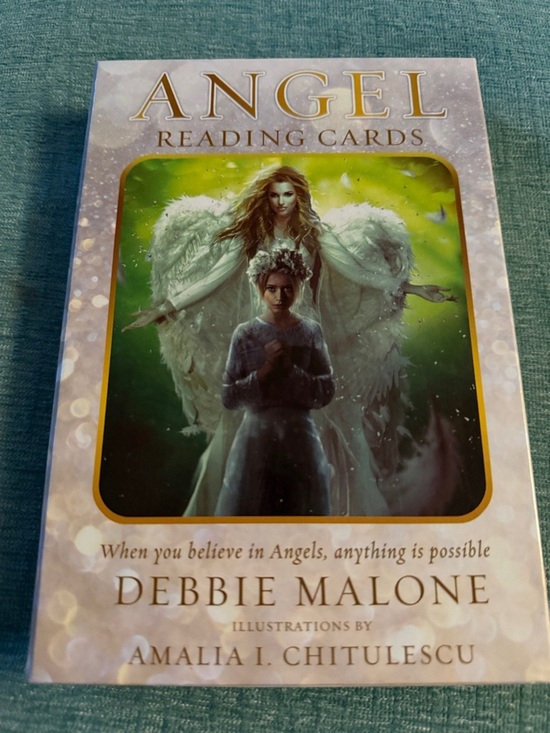 Other - Angel Reading Cards by Debbie Malone - Green & White Box